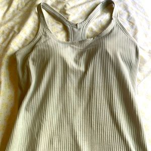 Like new Ebb to street high neck Racerback tank with built in bra